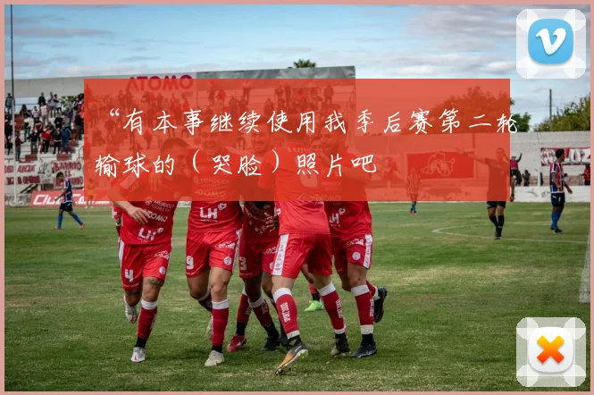 “有本事继续使用我季后赛第二轮输球的（哭脸）照片吧